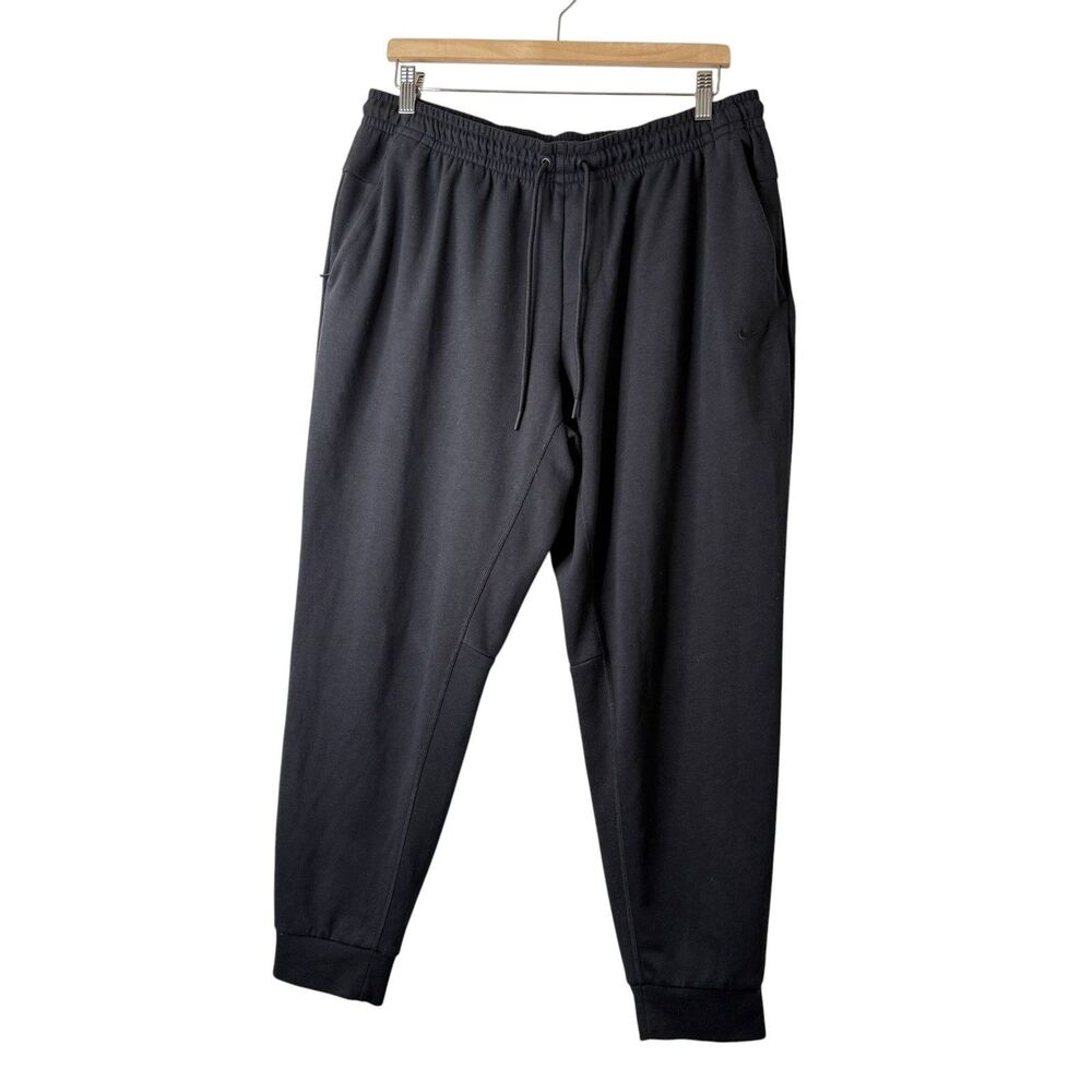 Nike Primary Fleece Joggers Men L Black Dri Fit Performance Sweatpants FZ0975